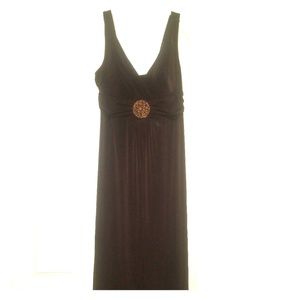 Brown ankle length dress